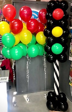 Светофор на каркасе + 3 фонтана